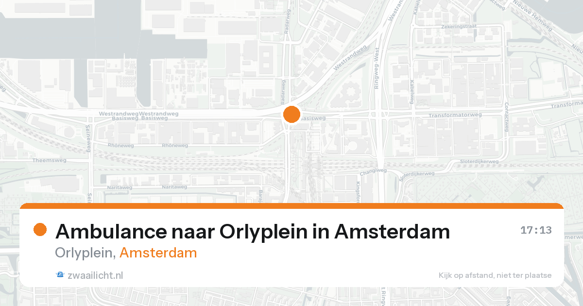 Ambulance naar Orlyplein in Amsterdam — 30 jan 2026