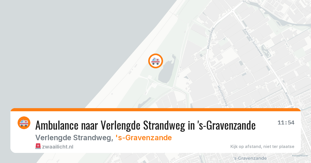Ambulance naar Verlengde Strandweg in 's-Gravenzande — 14 aug 2026
