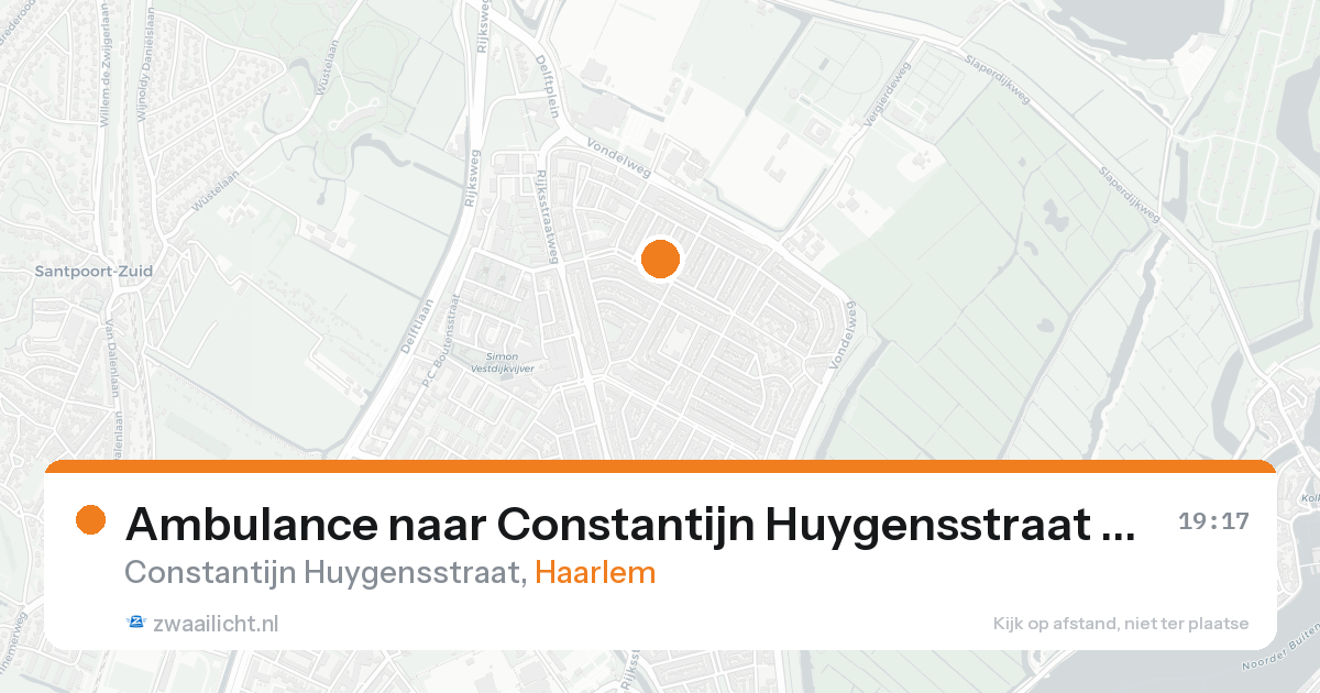 Ambulance naar Constantijn Huygensstraat in Haarlem — 7 feb 2026