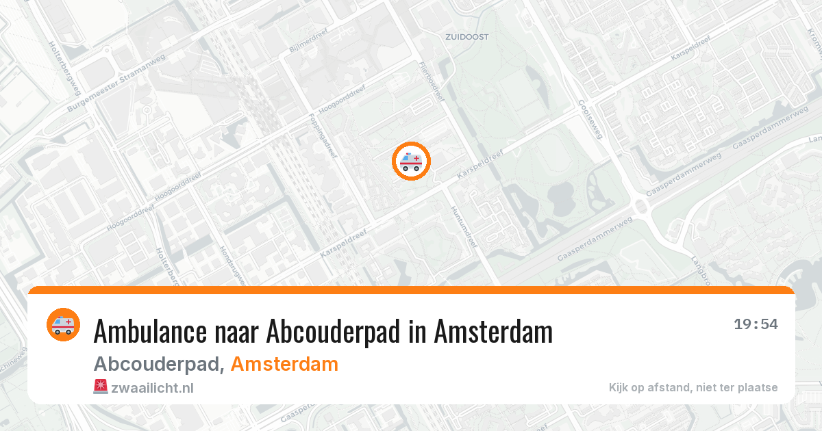 Ambulance naar Abcouderpad in Amsterdam — 29 mei 2026