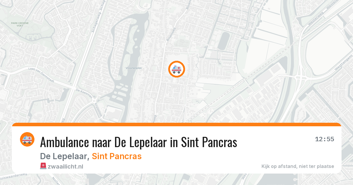 Ambulance naar De Lepelaar in Sint Pancras — 8 mei 2026