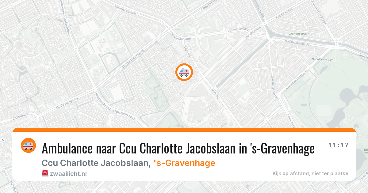 Ambulance naar Ccu Charlotte Jacobslaan in 's-Gravenhage — 3 feb 2026