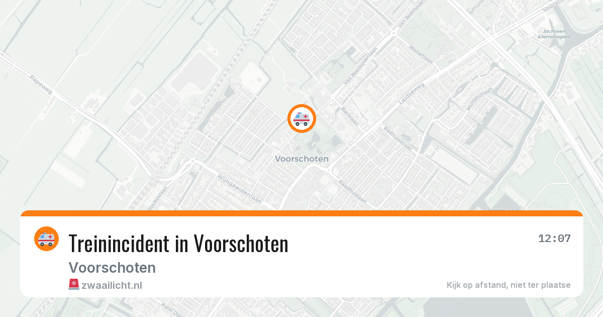 Treinincident in Voorschoten — 29 jul 2026