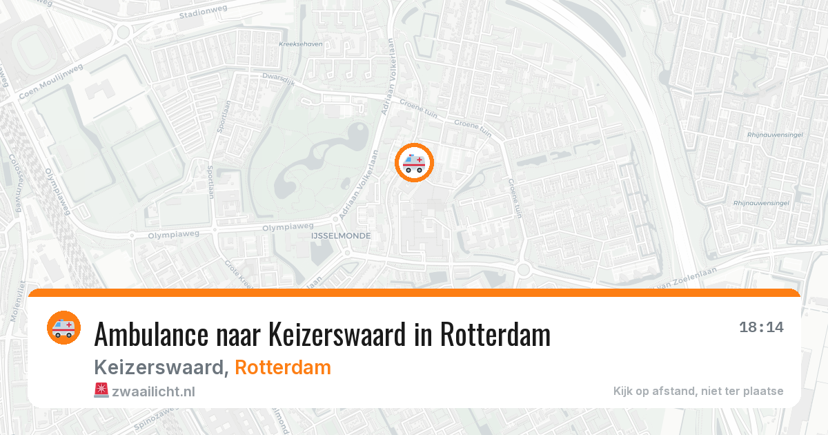 Ambulance naar Keizerswaard in Rotterdam — 10 jul 2026
