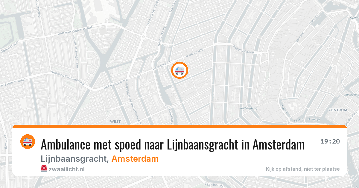 Ambulance met spoed naar Lijnbaansgracht in Amsterdam — 11 aug 2026
