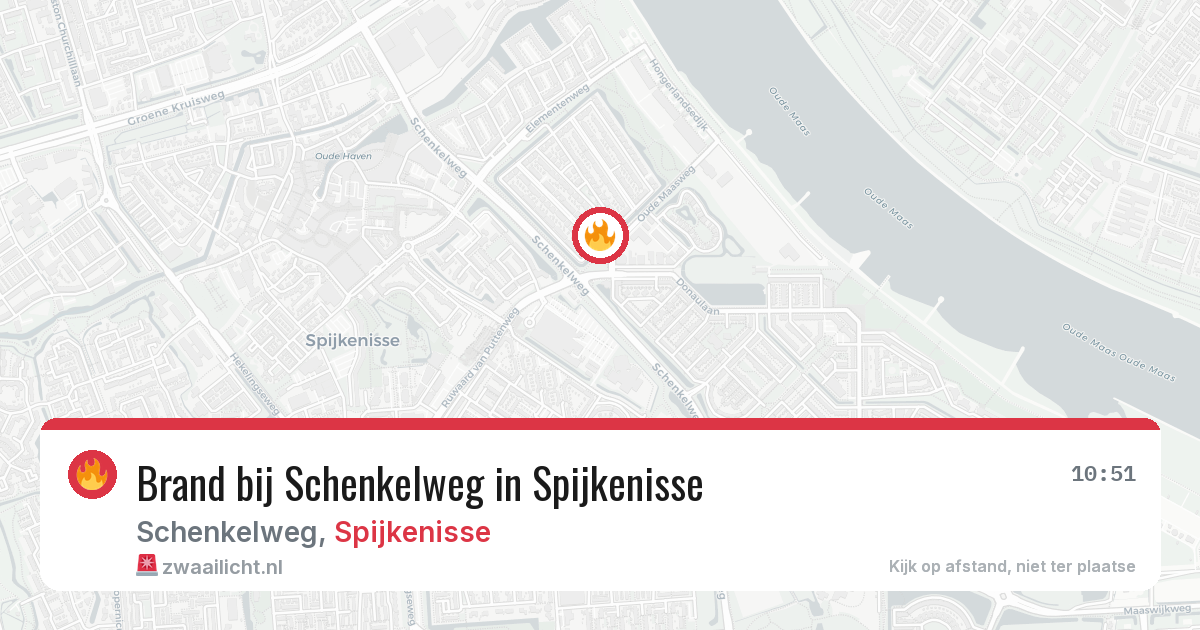 Brand bij Schenkelweg in Spijkenisse — 12 aug 2026