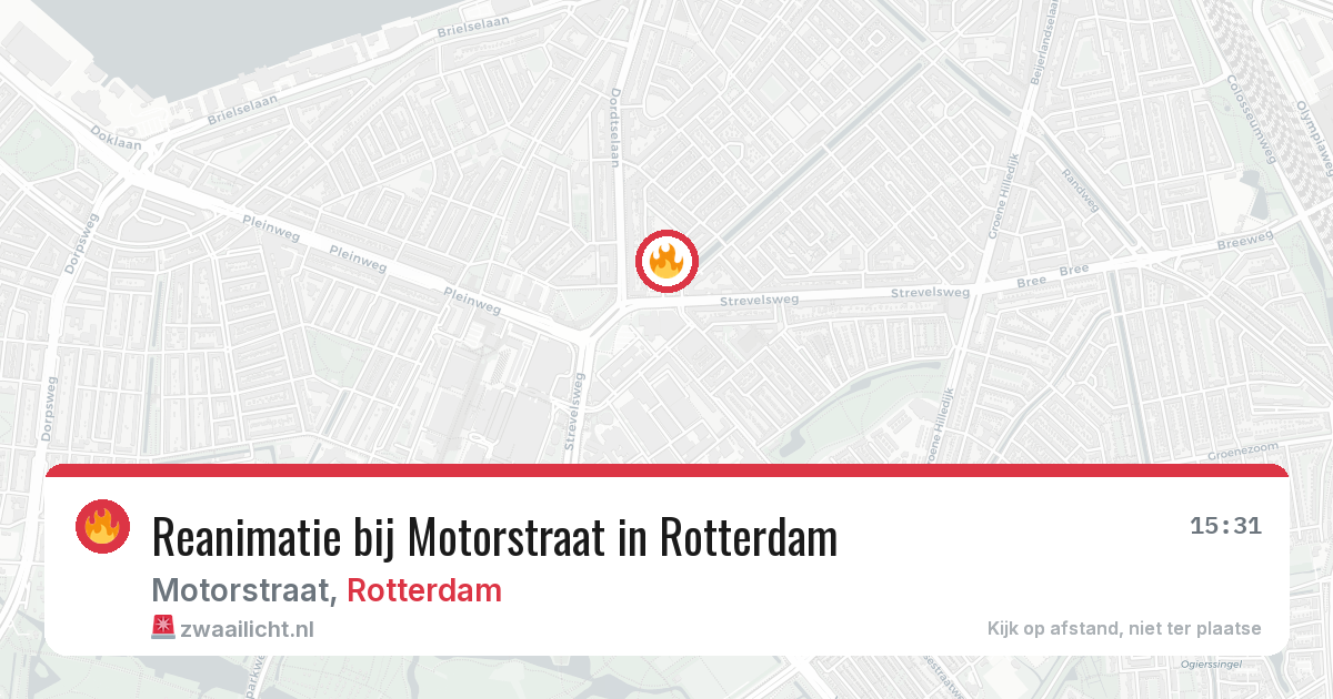 Reanimatie bij Motorstraat in Rotterdam — 6 mei 2026