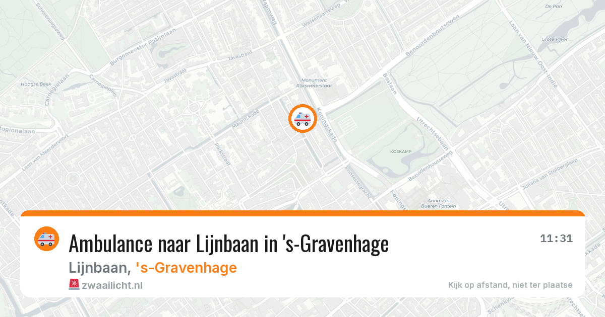 Ambulance naar Lijnbaan in 's-Gravenhage — 29 jan 2026