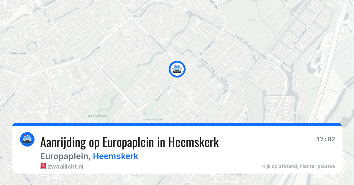 Aanrijding op Europaplein in Heemskerk — 3 jul 2026