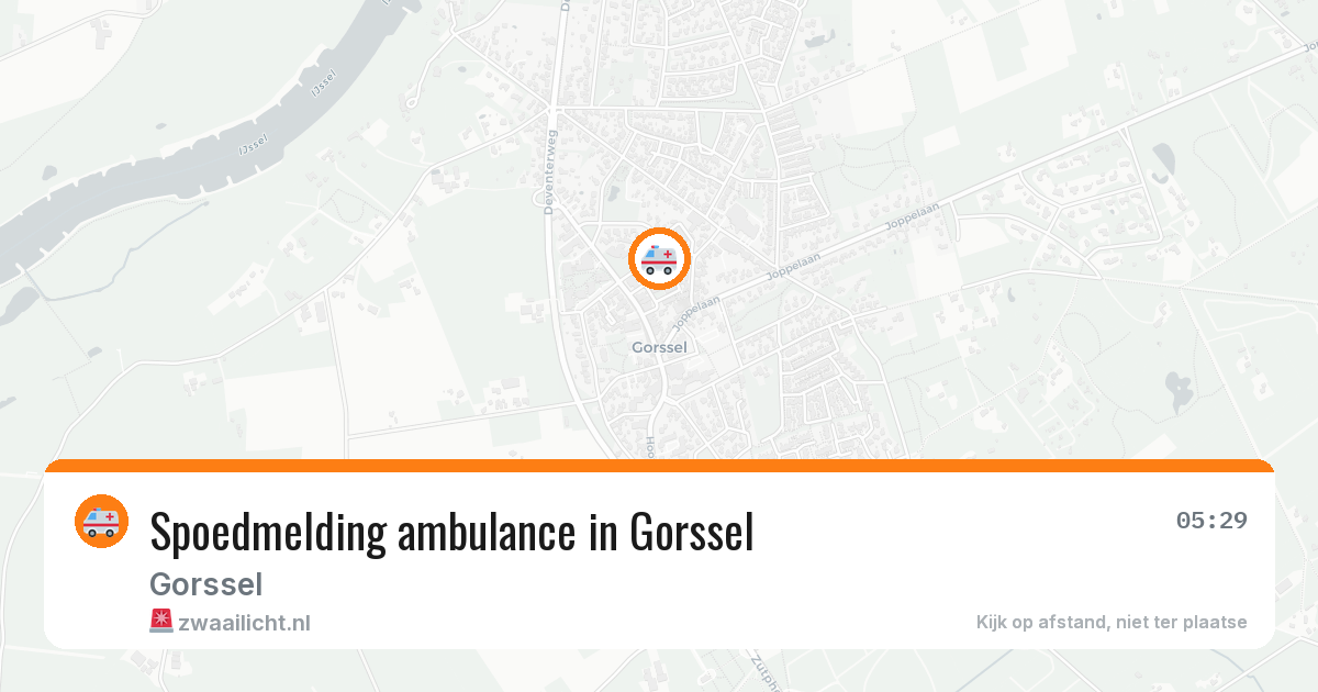 Spoedmelding ambulance in Gorssel — 18 jun 2026