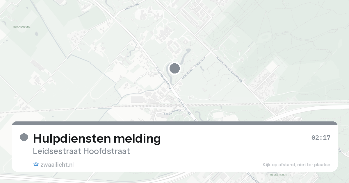 Hulpdiensten melding — 8 feb 2026