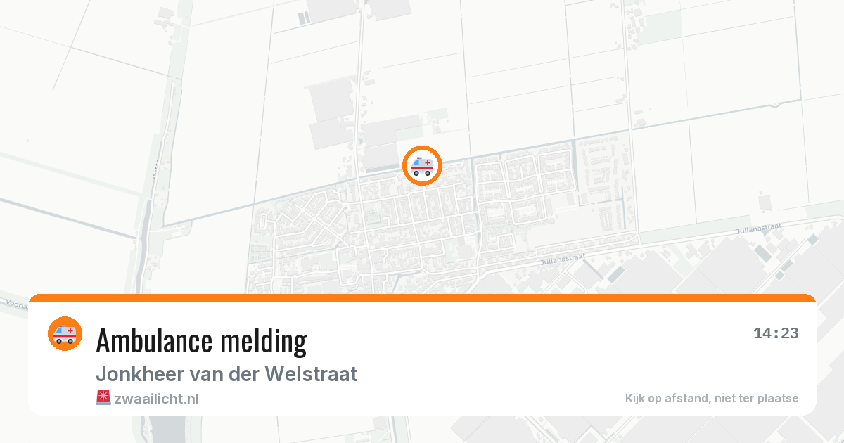 Ambulance melding — 14 mei 2026