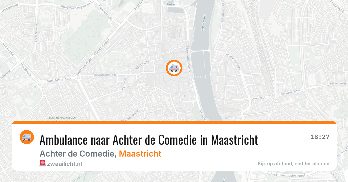 Ambulance naar Achter de Comedie in Maastricht — 28 jun 2026