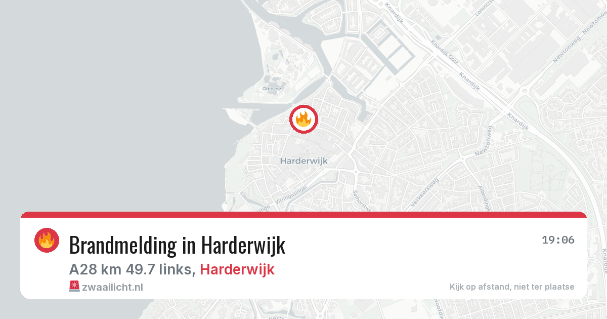 Brandmelding in Harderwijk — 21 jun 2026