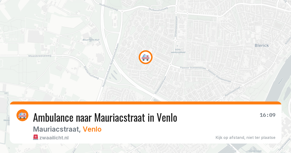 Ambulance naar Mauriacstraat in Venlo — 25 jun 2026