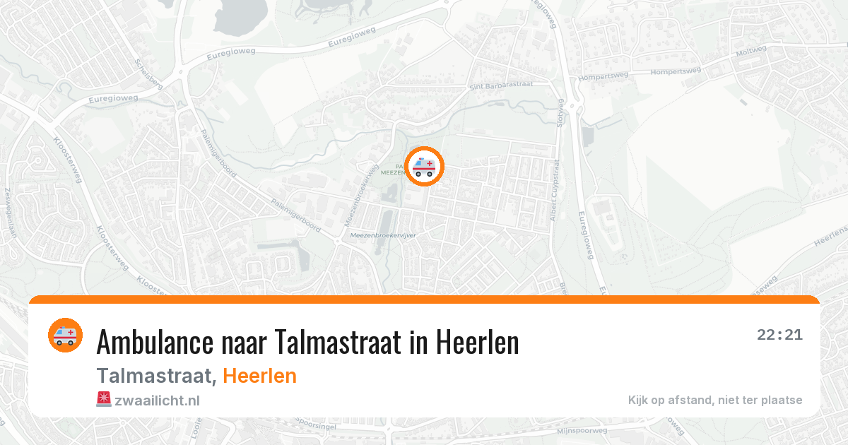 Ambulance naar Talmastraat in Heerlen — 10 apr 2026