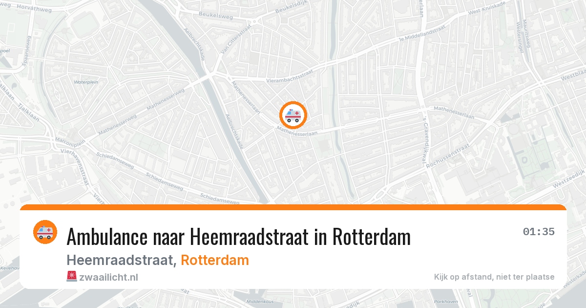 Ambulance naar Heemraadstraat in Rotterdam — 19 mei 2026