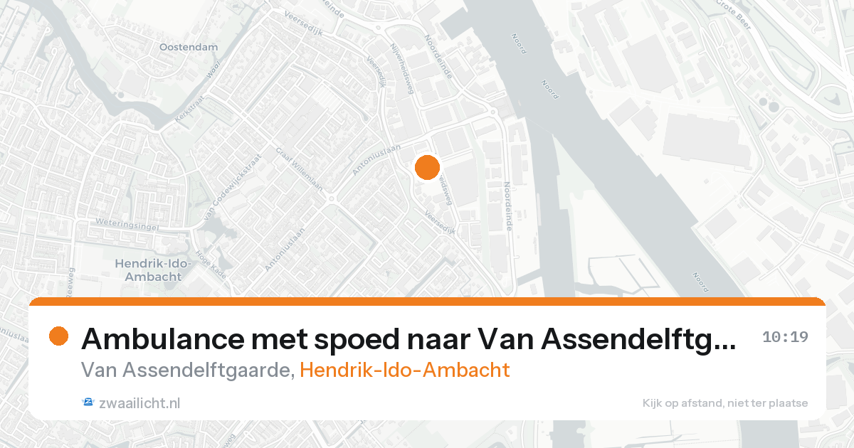 Ambulance met spoed naar Van Assendelftgaarde in Hendrik-Ido-Ambacht — 31 jan 2026