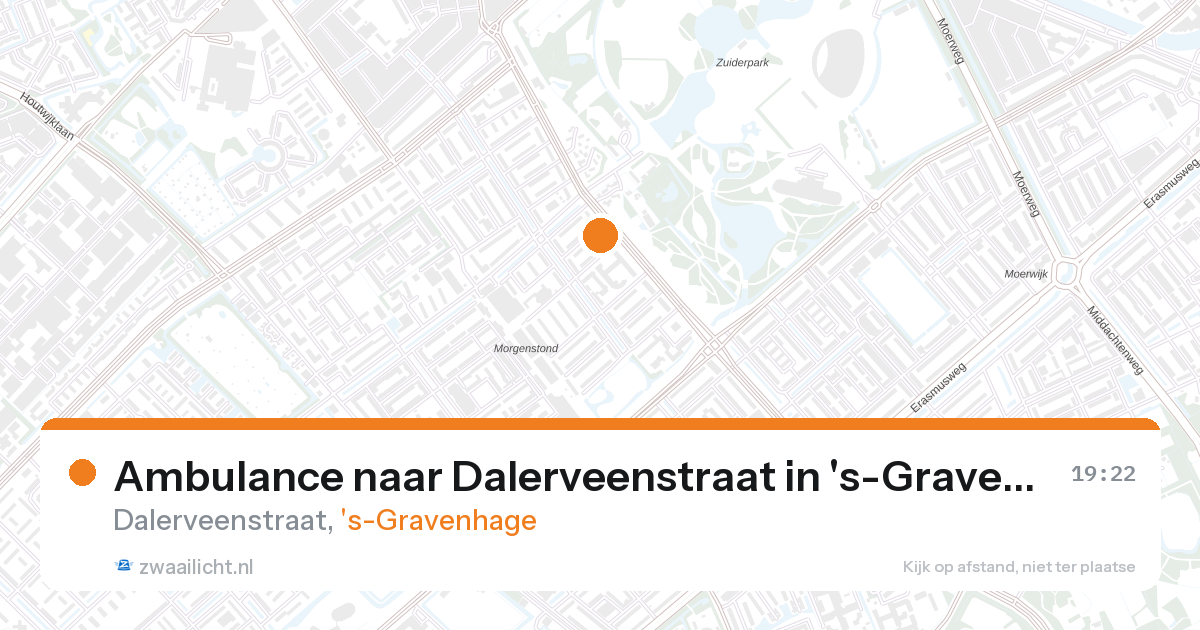 Ambulance naar Dalerveenstraat in 's-Gravenhage — 27 aug 2026