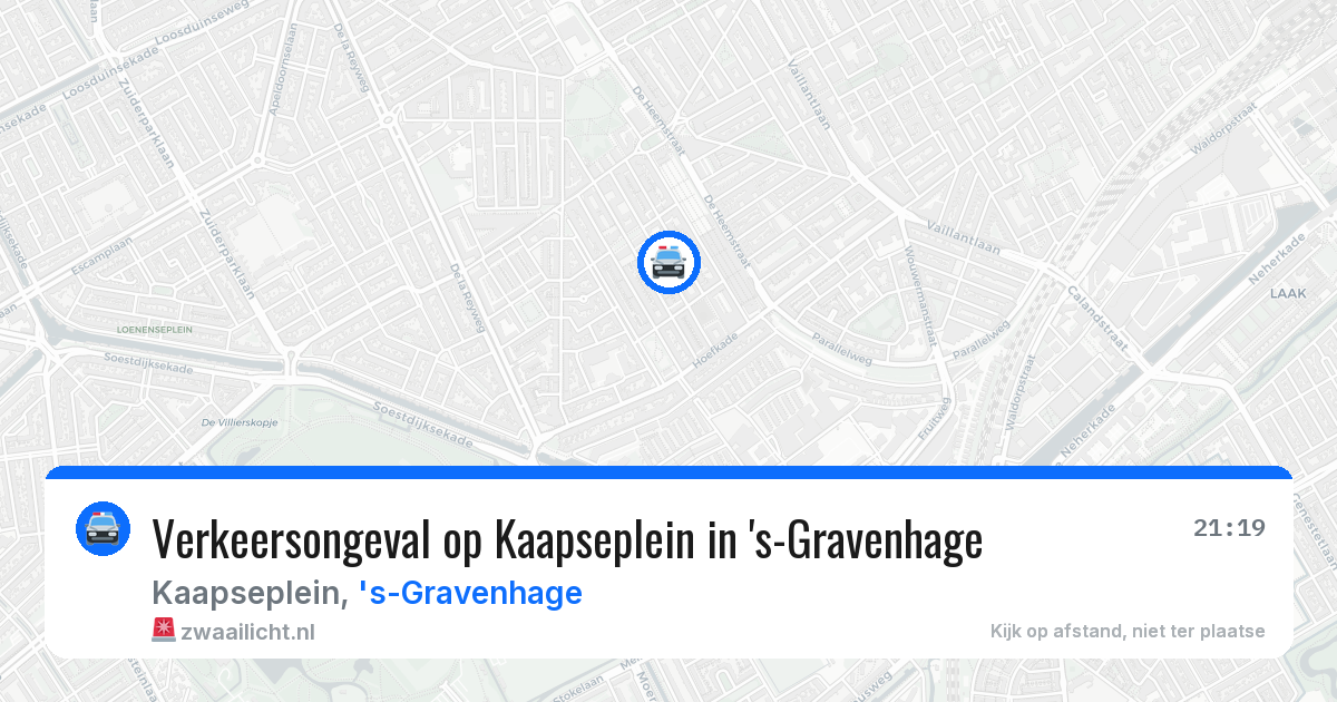 Verkeersongeval op Kaapseplein in 's-Gravenhage — 12 jun 2026