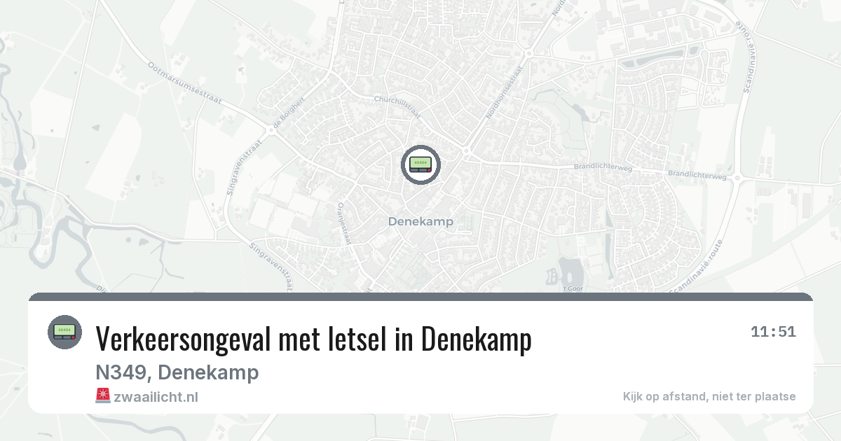 Verkeersongeval met letsel in Denekamp — 18 mrt 2026