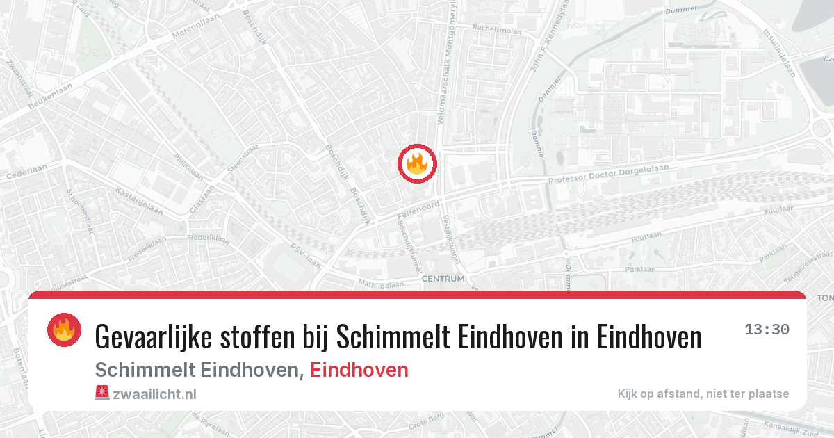 Gevaarlijke stoffen bij Schimmelt Eindhoven in Eindhoven — 19 jun 2026