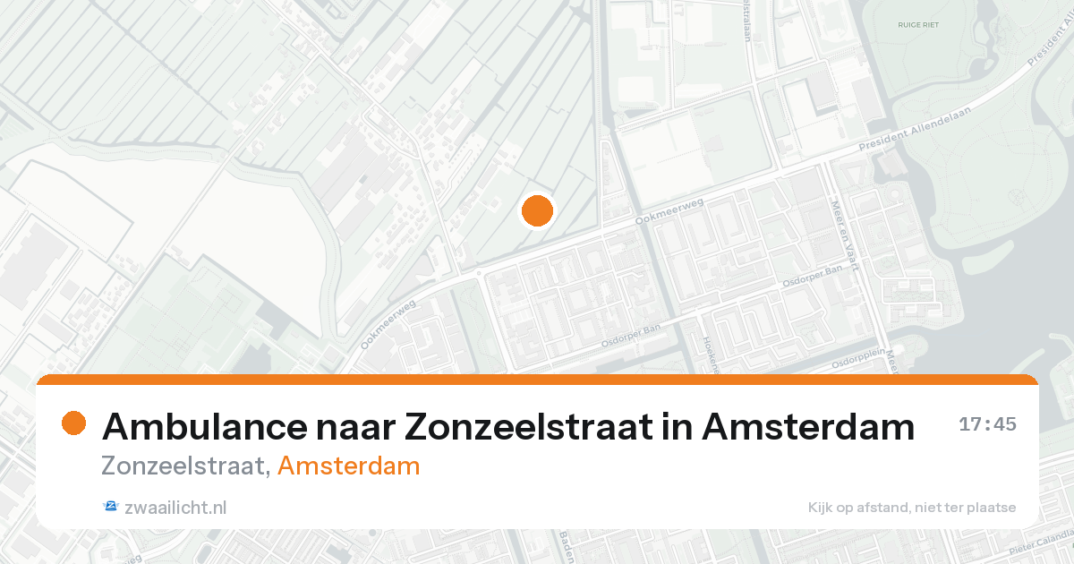 Ambulance naar Zonzeelstraat in Amsterdam — 31 jan 2026