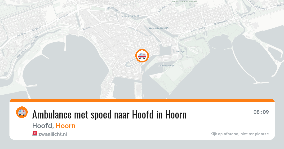 Ambulance met spoed naar Hoofd in Hoorn — 23 jan 2026