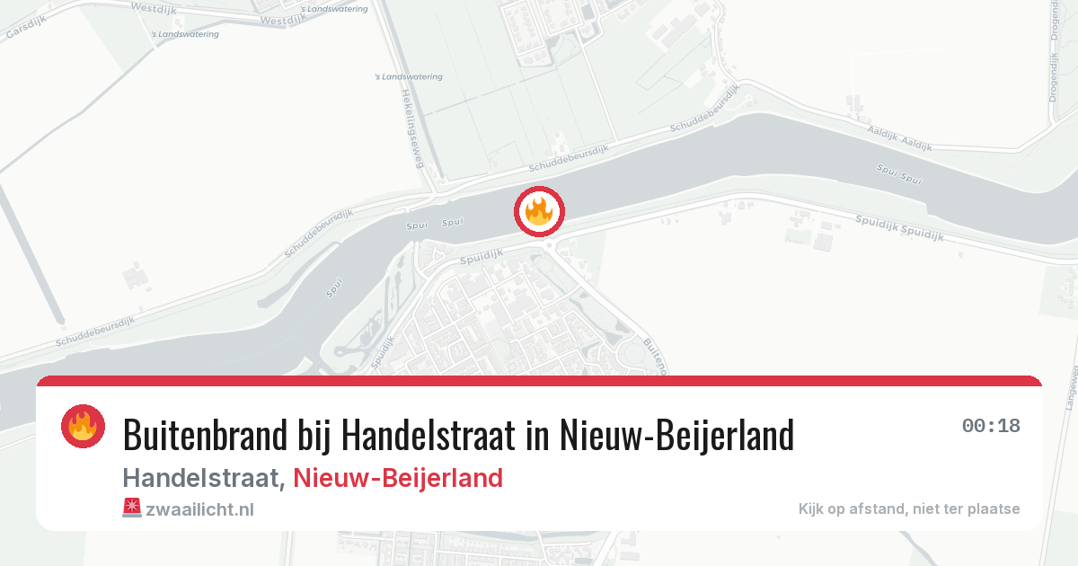 Buitenbrand bij Handelstraat in Nieuw-Beijerland — 15 mei 2026