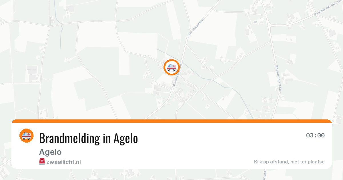 Brandmelding in Agelo — 14 jul 2026