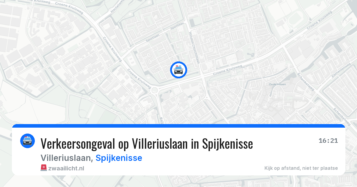 Verkeersongeval op Villeriuslaan in Spijkenisse — 25 mrt 2026