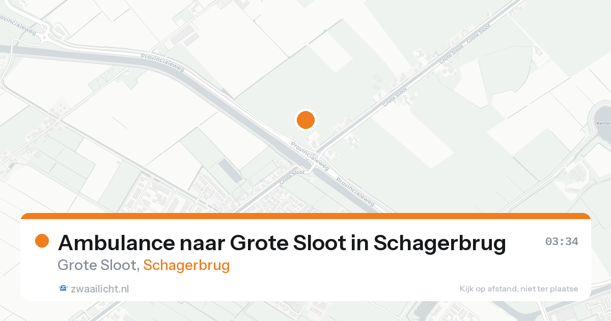 Ambulance naar Grote Sloot in Schagerbrug — 8 aug 2026