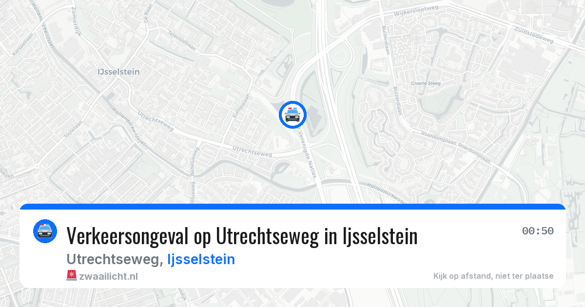 Verkeersongeval op Utrechtseweg in Ijsselstein — 15 mei 2026
