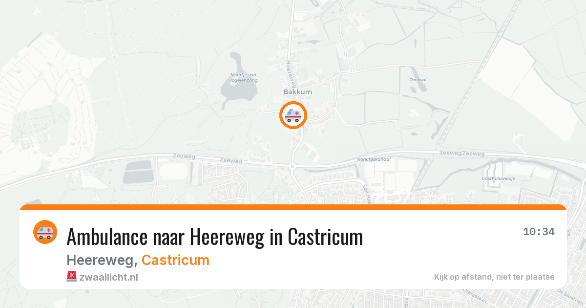 Ambulance naar Heereweg in Castricum — 11 apr 2026