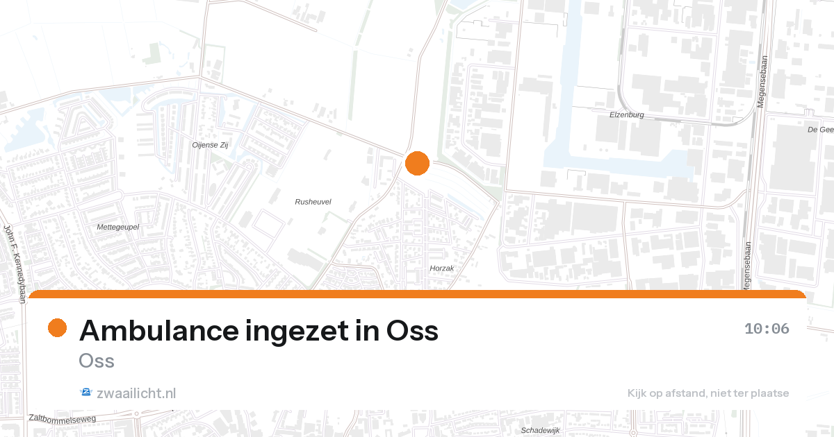Ambulance ingezet in Oss — 16 jun 2026