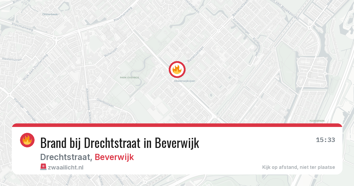 Brand bij Drechtstraat in Beverwijk — 12 mei 2026