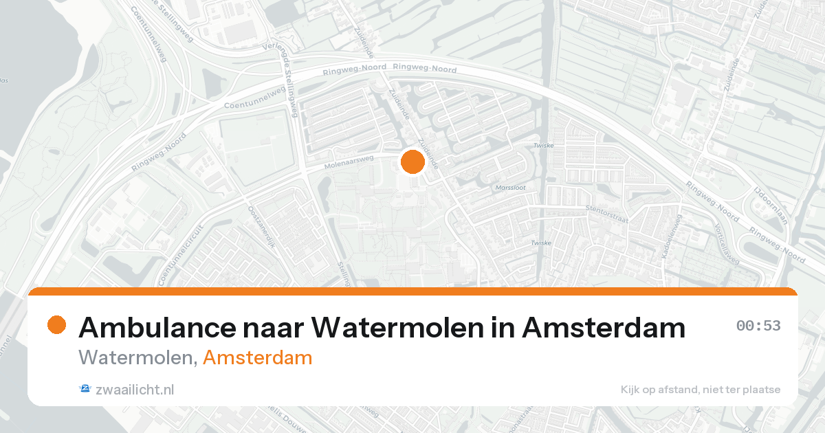 Ambulance naar Watermolen in Amsterdam — 30 jan 2026
