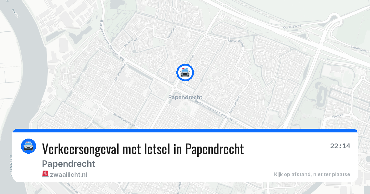 Verkeersongeval met letsel in Papendrecht — 31 jan 2026