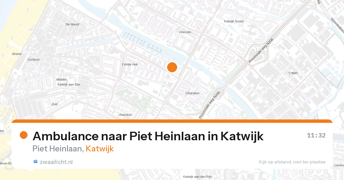 Ambulance naar Piet Heinlaan in Katwijk — 29 mrt 2026