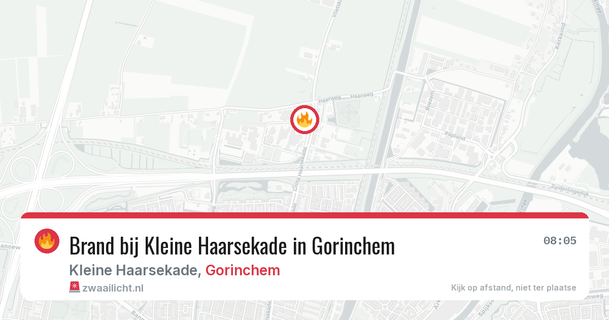 Brand bij Kleine Haarsekade in Gorinchem — 26 jun 2026