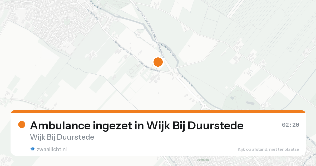 Ambulance ingezet in Wijk Bij Duurstede — 18 aug 2026