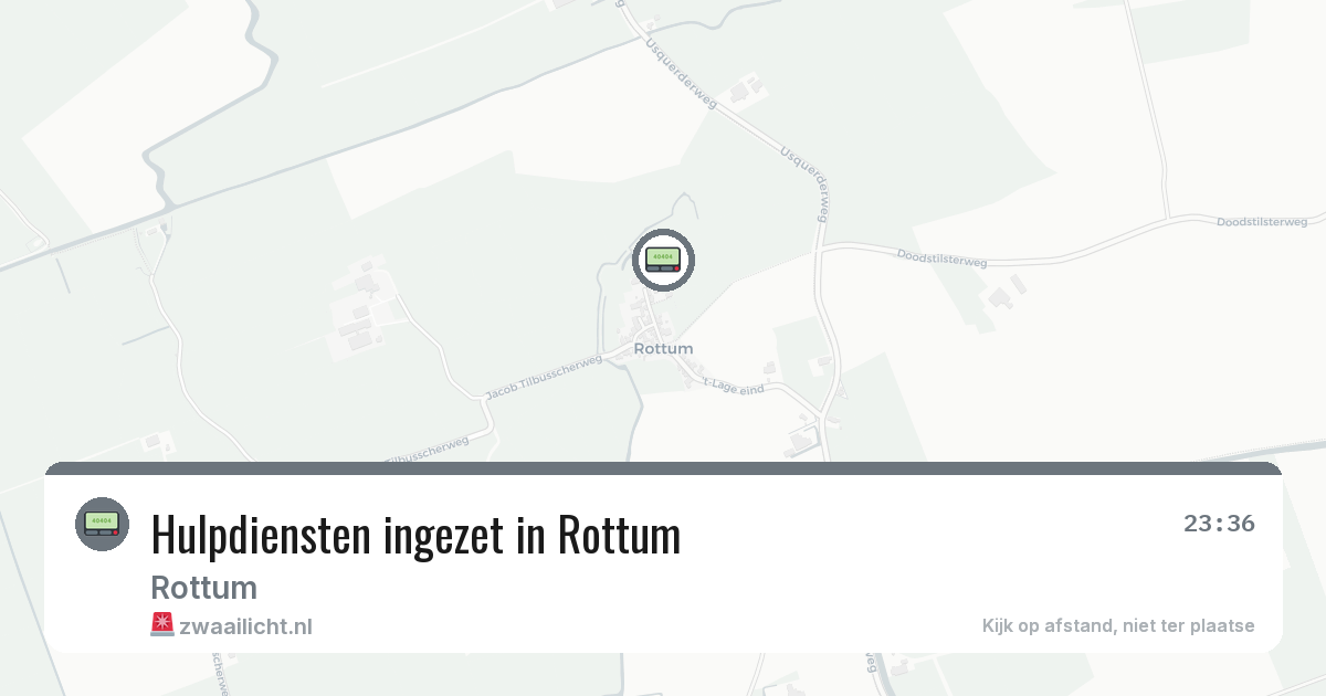 Hulpdiensten ingezet in Rottum — 21 feb 2026 | 🚨 Zwaailicht.nl