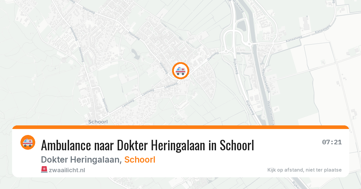 Ambulance naar Dokter Heringalaan in Schoorl — 7 aug 2026