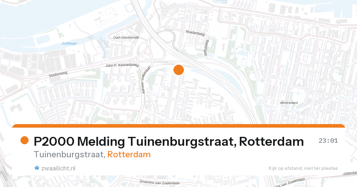 P2000 Melding Tuinenburgstraat, Rotterdam — 31 jan 2026