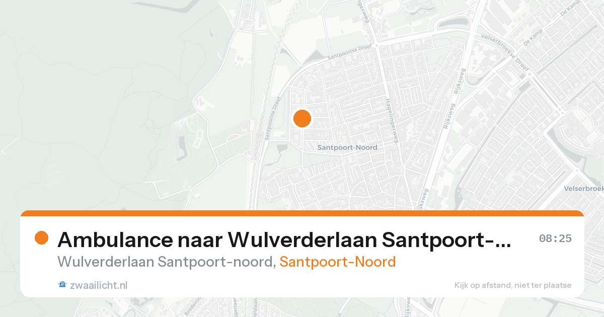 Ambulance naar Wulverderlaan Santpoort-noord in Santpoort-Noord — 23 mei 2026