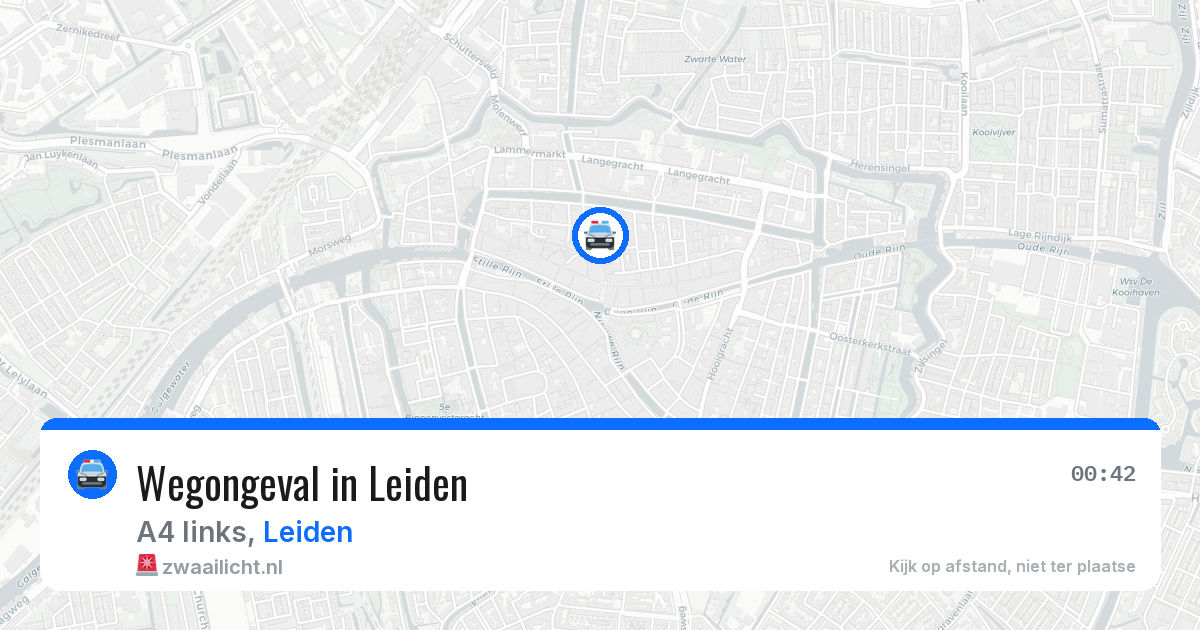 Wegongeval in Leiden — 4 jun 2026