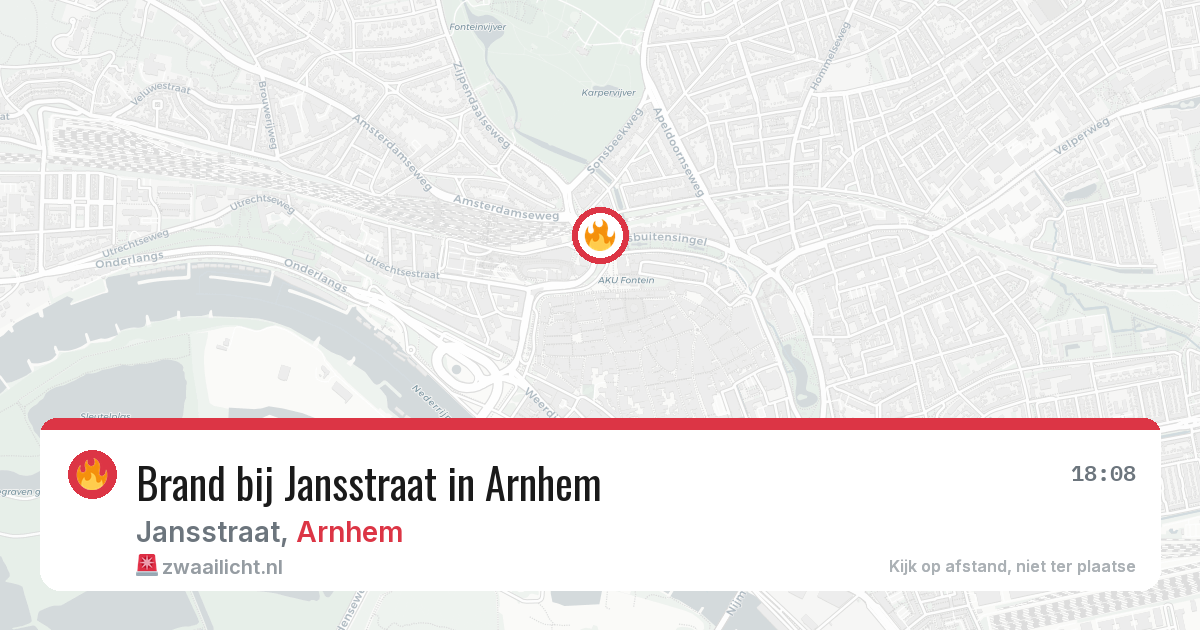 Brand bij Jansstraat in Arnhem — 22 jun 2026