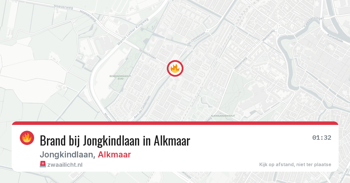Brand bij Jongkindlaan in Alkmaar — 16 feb 2026