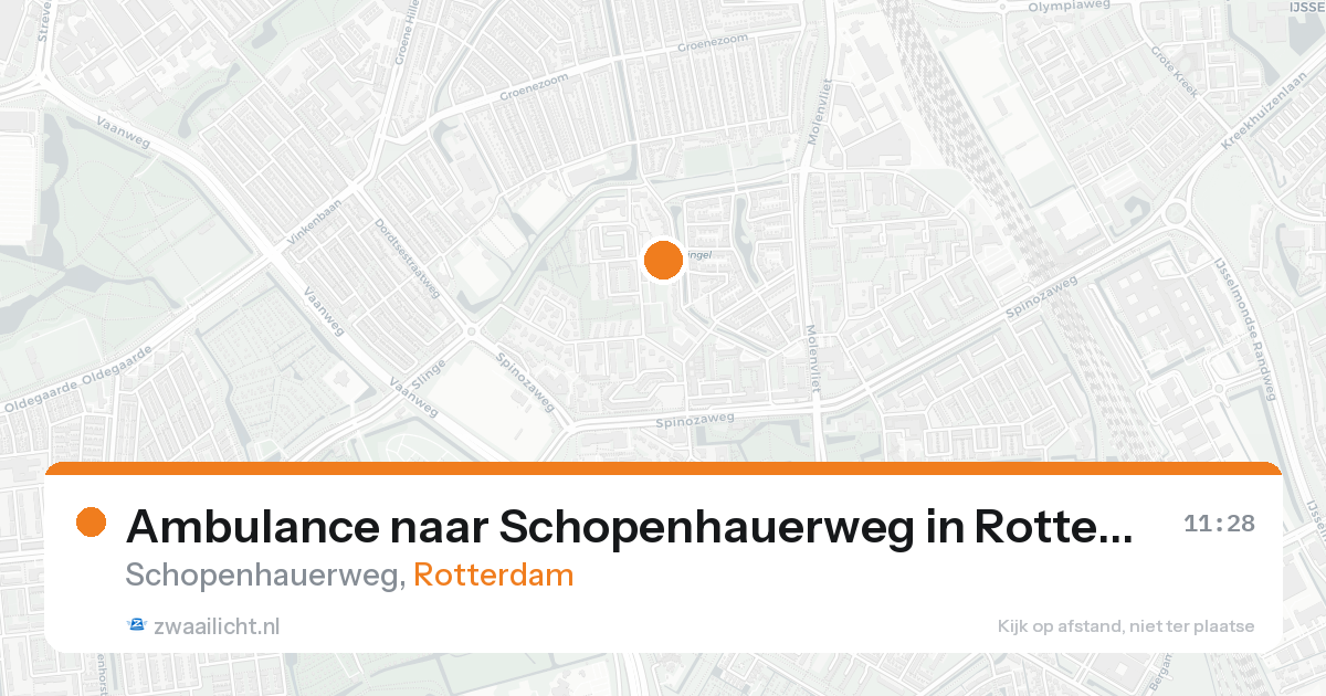 Ambulance naar Schopenhauerweg in Rotterdam — 25 aug 2026