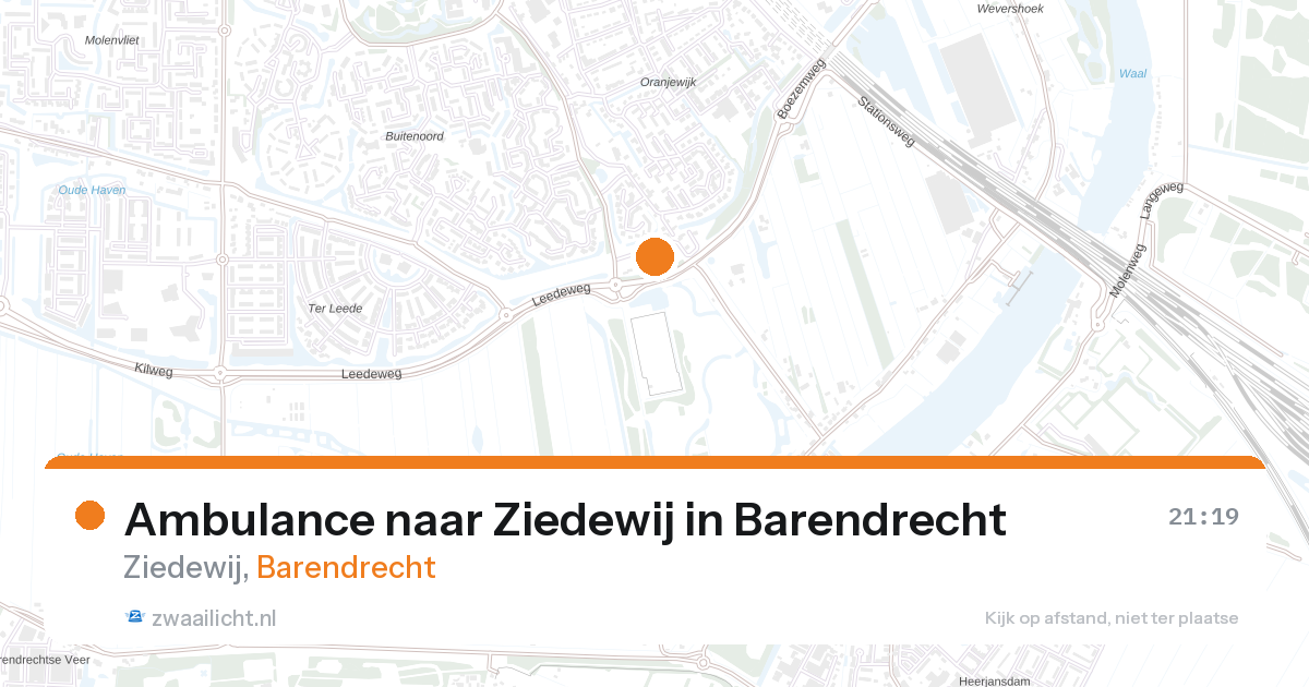 Ambulance naar Ziedewij in Barendrecht — 16 jul 2026